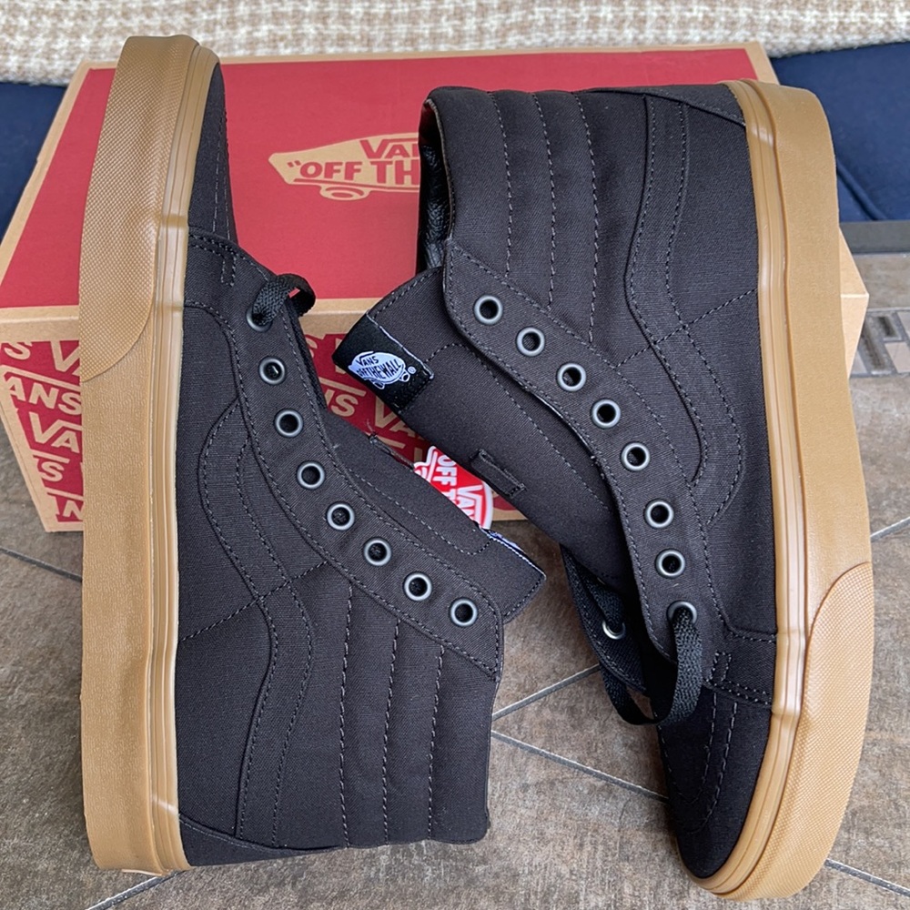 Vans Sk8-Hi Reissued Canvas Gum Black/Light Gum Mn - Picture 12 of 16